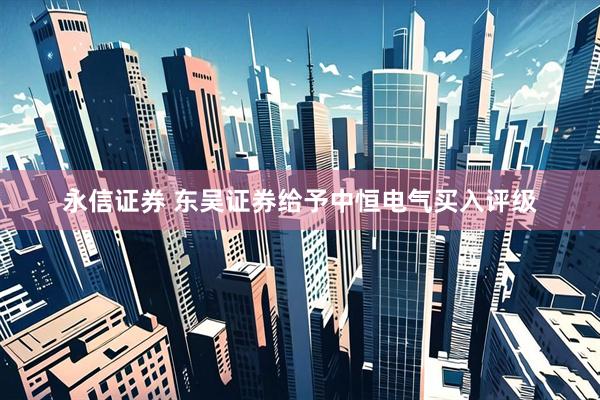 永信证券 东吴证券给予中恒电气买入评级